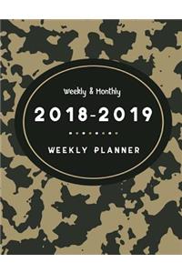 2018-2019 Planner Weekly Weekly And Monthly