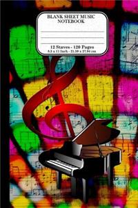 Blank Sheet Music Notebook 8.5
