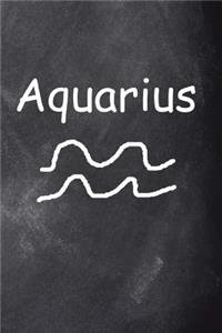 2019 Daily Planner Aquarius Symbol Zodiac Sign Horoscope Chalkboard 384 Pages