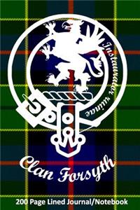 Clan Forsyth 200 Page Lined Journal/Notebook