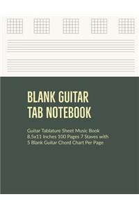 Blank Guitar Tab Notebook