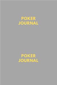 Poker Journal, Notebook Blank Lined Book