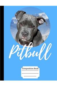 Sweet Pitbull Wide Ruled Composition Book