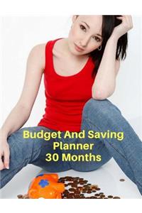 Budget And Saving Planner 30 Months