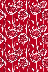 Bullet Journal Notebook Scribbly Flowers Pattern 4