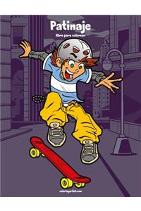 Patinaje libro para colorear 1