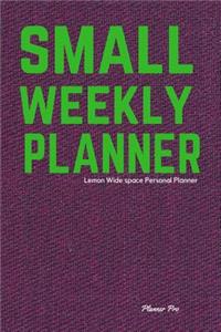 Lemon Small Weekly Planner