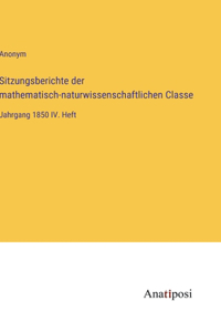 Sitzungsberichte der mathematisch-naturwissenschaftlichen Classe
