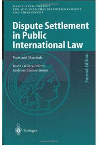 Dispute Settlement in Public International Law