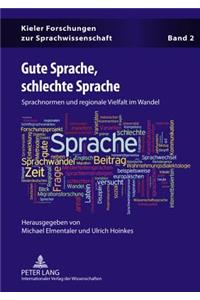 Gute Sprache, Schlechte Sprache