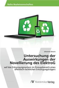 Untersuchung der Auswirkungen der Novellierung des ElektroG