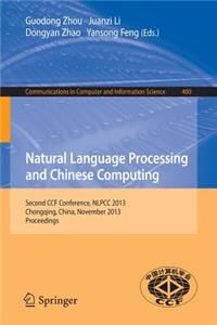 Natural Language Processing and Chinese Computing