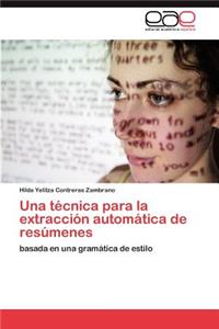 Una técnica para la extracción automática de resúmenes