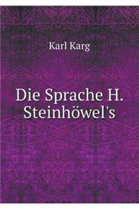 Die Sprache H. Steinhöwel's