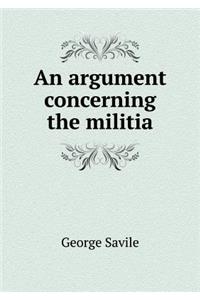 An argument concerning the militia
