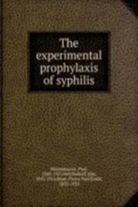experimental prophylaxis of syphilis