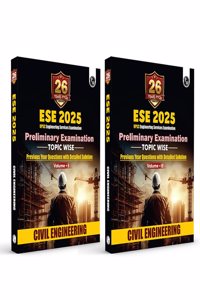 PW UPSC ESE Topicwise Previous Years Solved Questions 26 Years PYQs Civil Engineering Preliminary Examination Volume 1 & 2 Combo Set of 2 Books