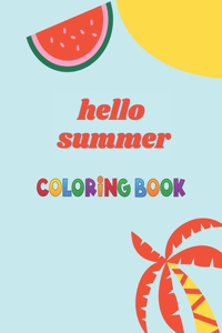 hello summer coloring book