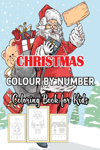 Christmas Colour By Number Coloring Book for Kids