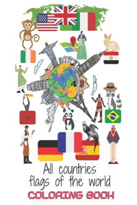 All countries flags of the world Coloring Book