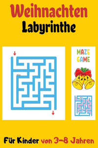 Weihnachten Labyrinthe Für Kinder Von 3-8 Jahren