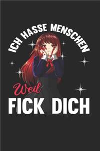 Ich hasse Menschen weil Fick dich Anime Jahreskalender 2020