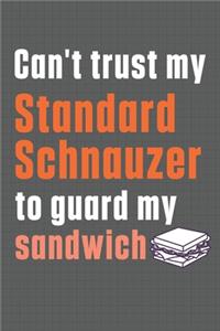 Can't trust my Standard Schnauzer to guard my sandwich