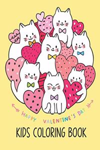 Happy Valentine's Day Kids Coloring Book