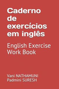 Caderno de exercícios em inglês