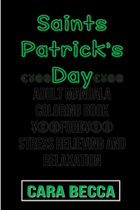 Adult Mandala Coloring Book For Stress Relieving On Saints Patrick's Day