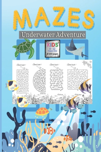 Fun and chalengging maze book for kids 8 - 12