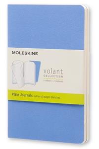 Moleskine Pocket Volant Powder Blue/royal Blue Plain Journal