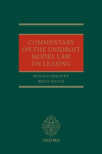 Commentary UNIDROIT Model Law On Leasing