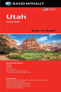 Rand McNally Easy to Read Folded Map: Utah State Map