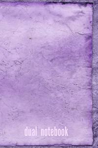 Purple Haze: Dual Composition Notebook Blank and Lined