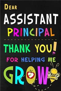 Dear Assistant Principal Thank You For Helping Me Grow