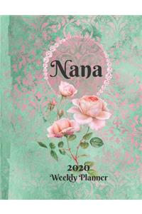 Plan On It Large Print 2020 Weekly Calendar Planner 15 Months Notebook Includes Address Phone Number Pages - Nana