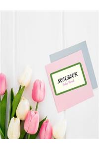 Notebook Tulip Floral