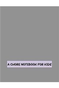 A Chore Notebook for Kids