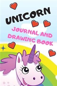 Unicorn journal and drawing book