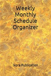 Weekly Monthly Schedule Organizer