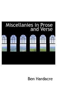 Miscellanies in Prose and Verse
