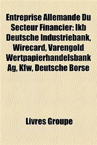 Entreprise Allemande Du Secteur Financier