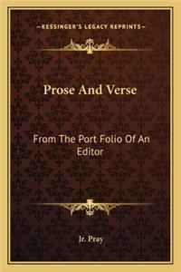 Prose and Verse