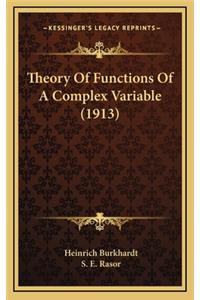 Theory of Functions of a Complex Variable (1913)