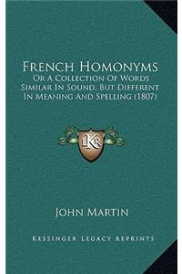 French Homonyms