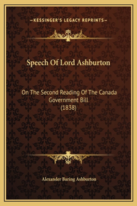 Speech Of Lord Ashburton