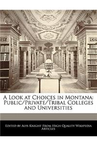 A Look at Choices in Montana