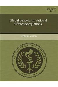 Global Behavior in Rational Difference Equations