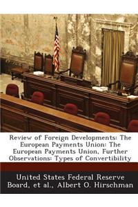 Review of Foreign Developments